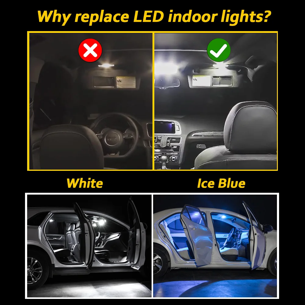 MDNG Lexus LS 400 430 460 Için 460L 600 h LS400 LS430 LS460 LS460L LS600h Araç Lambası LED iç ışık kiti araba Led Ampuller Canbus Görüntü  0