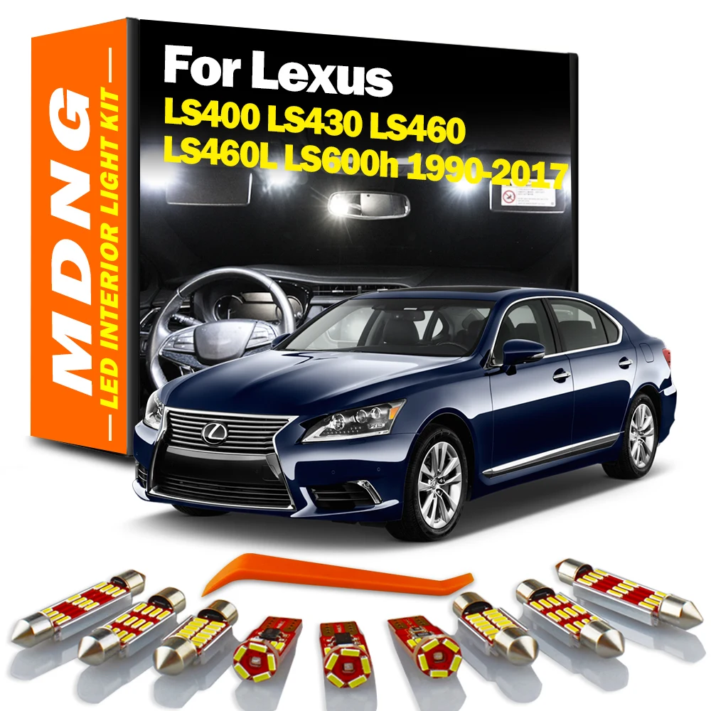 MDNG Lexus LS 400 430 460 Için 460L 600 h LS400 LS430 LS460 LS460L LS600h Araç Lambası LED iç ışık kiti araba Led Ampuller Canbus Görüntü  5