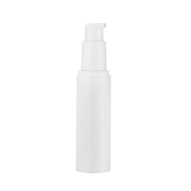 10 adet Plastik pompa şişesi 15ml 30ml 50ml vakum pompa şişesi Seyahat şişeleme kabı beyaz ışık geçirmez havasız pompa şişesi Losyon Görüntü  3