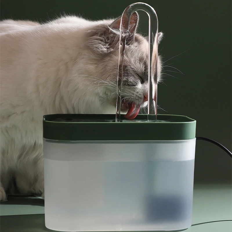 Kedi su çeşmesi Filtresi USB Elektrikli Dilsiz Kedi su çeşmesi Pompası 1.5 L Büyük Kapasiteli Filtre İçme su sebili Kediler için Görüntü  1