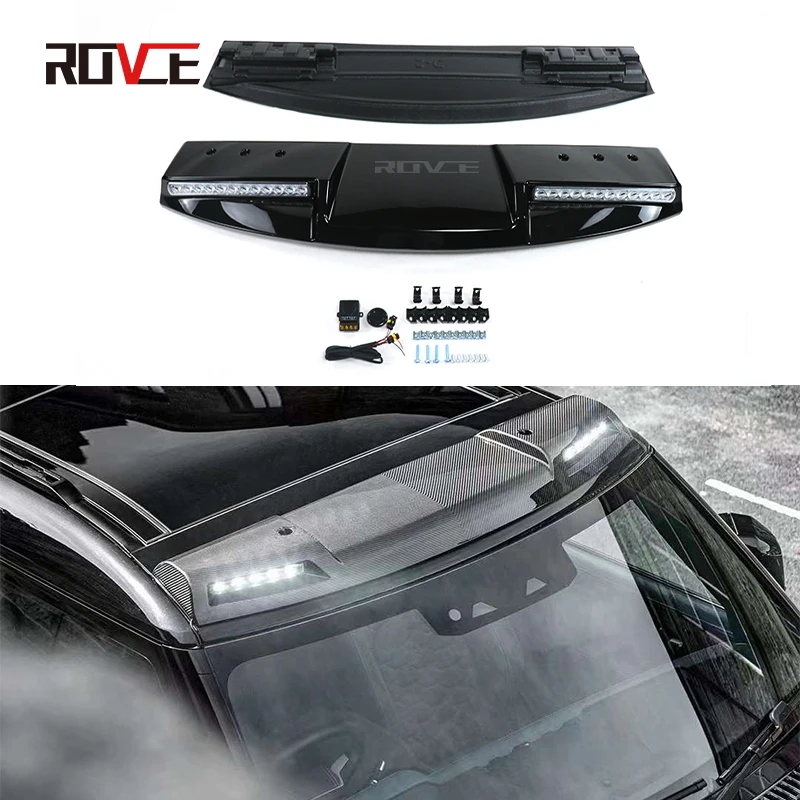 ROVCE Araba bagaj rafı Üst ışık Spot Land Rover Defender 90 İçin 110 130 2020-2023 tavan ışığı Oto Aksesuarları Görüntü  4