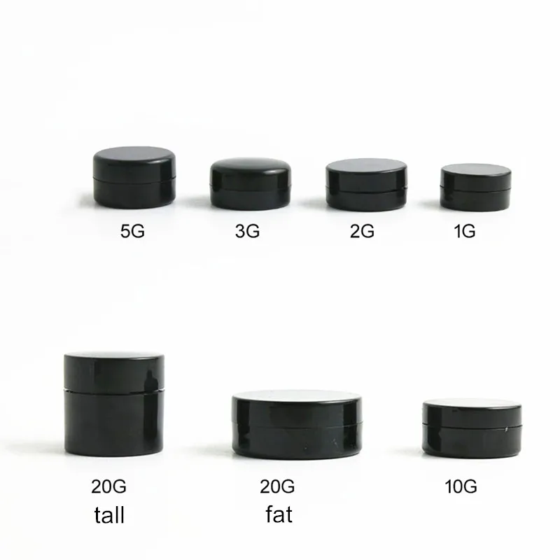6 adet / paket Siyah Beyaz 5g 5ml Yuvarlak Kozmetik Pot Kavanoz Göz Farı Makyaj Yüz Kremi Dudak Balsamı Kapları DIY Tırnak Sanat Depolama Görüntü  1