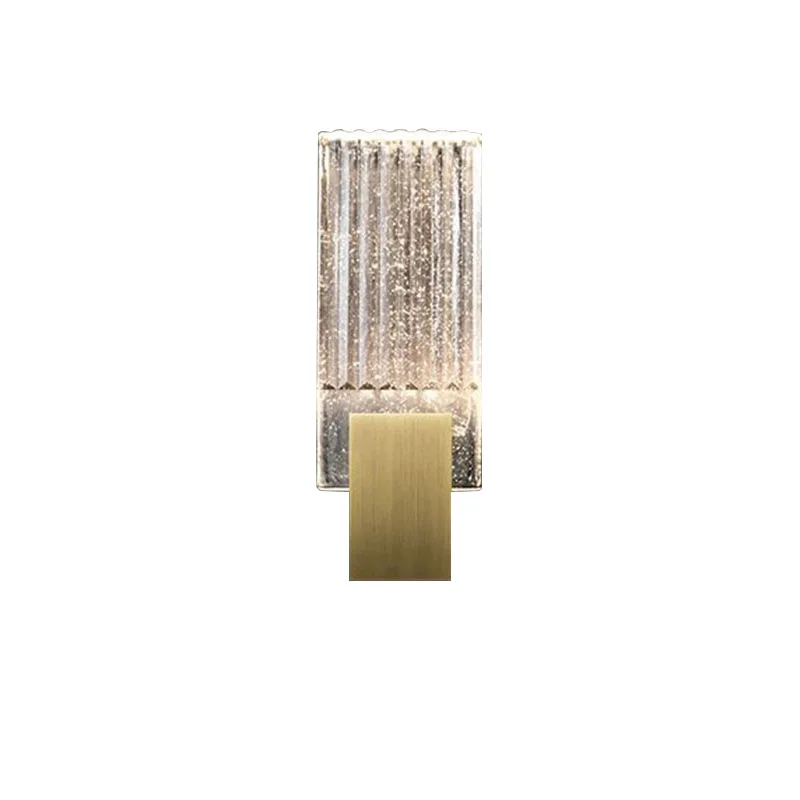 Modern Minimalist ışık lüks kristal duvar lambası paslanmaz çelik duvar lambası yeni TV duvar lambası başucu lambası sundurma koridor lambası Görüntü  5
