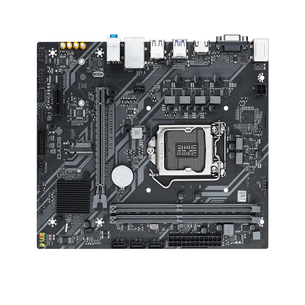 SOYO Yeni H510M-F Intel Pentium G6405 CPU Anakart Seti SATA NVME USB3.2 LGA1200 Masaüstü Bilgisayar için Oyun Anakart Görüntü  5