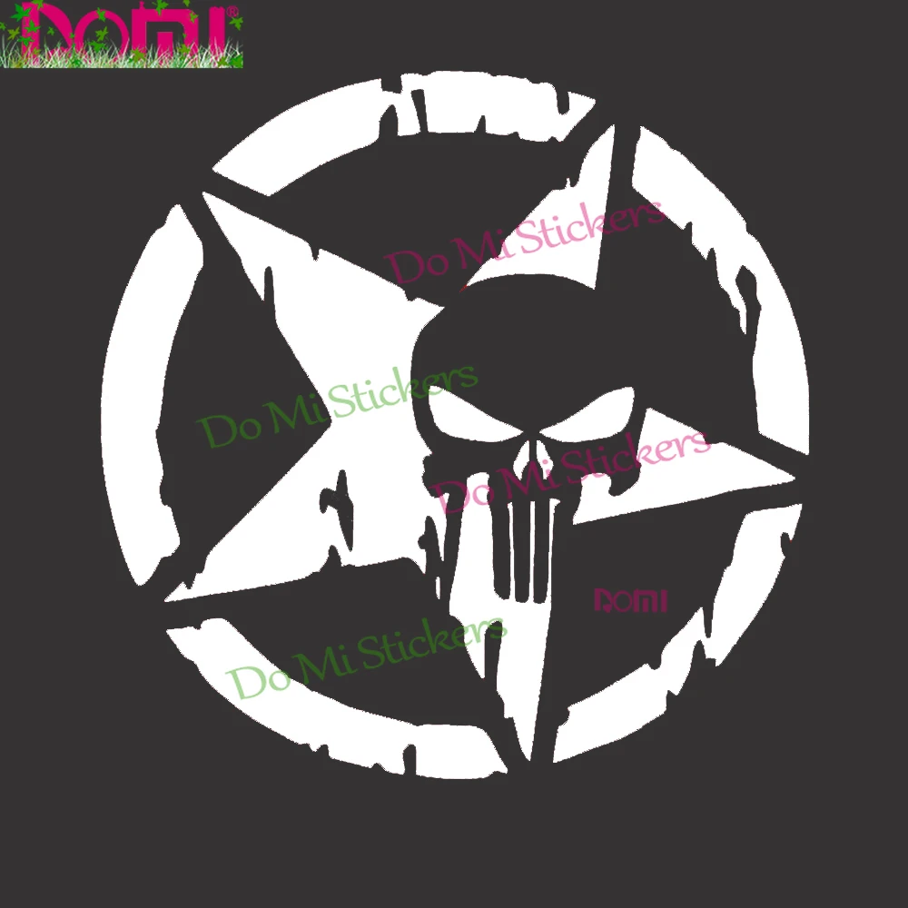 Punisher Kafatası logo çıkartması Çıkartması Araba Van Bisiklet Pencere Tampon Vinil Kırmızı Pencere Sticker Tuning Dizüstü Gövde Çıkartması Görüntü  2