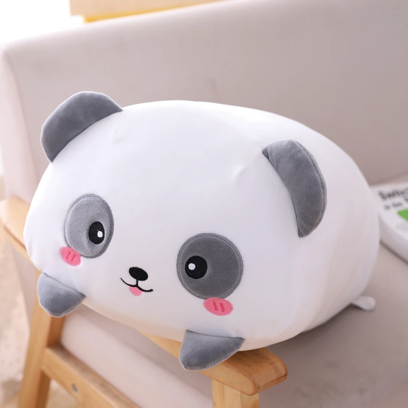 60/90cm Hayvan Dinozor Domuz Kedi Ayı peluş oyuncak Yumuşak Karikatür Panda Hamster Fil Geyik Dolması Bebek kanepe yastığı Yastık Hediye Görüntü  2