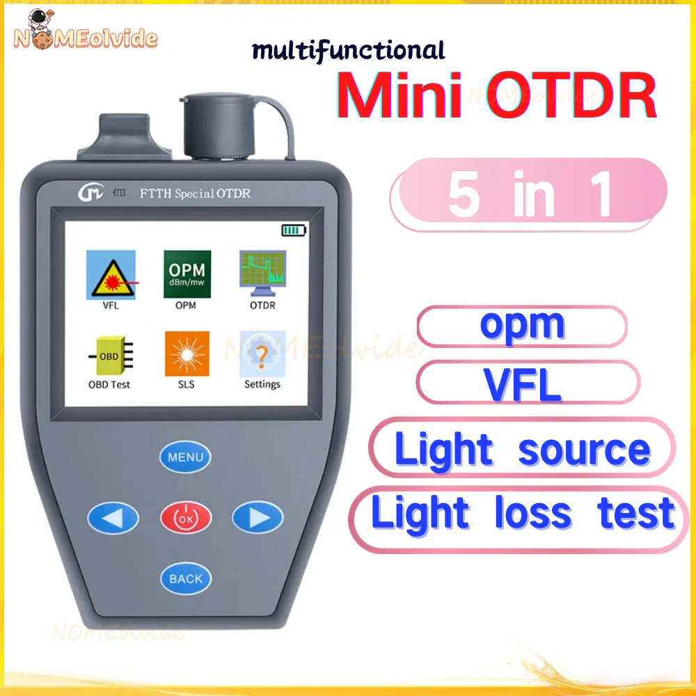 En iyi 5in1 mini OTDR optik güç ölçer VFL İstikrarlı ışık Kaynağı Çok Fonksiyonlu Fiber Bulma Arıza Aktif Ölçüm Fiber Görüntü  4