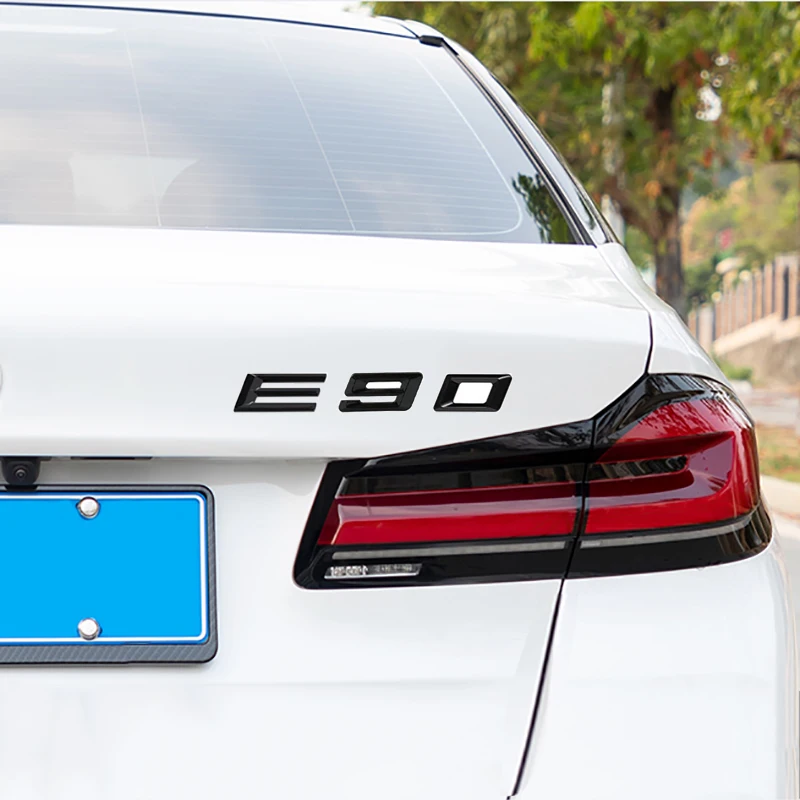 Araba Kelime Logosu Gövde Vücut Rozeti Amblem Çıkartması Styling Sticker BMW 3 Serisi İçin E30 E36 E46 E90 E91 E92 E93 F30 F31 F34 F35 G20 G21 Görüntü  0