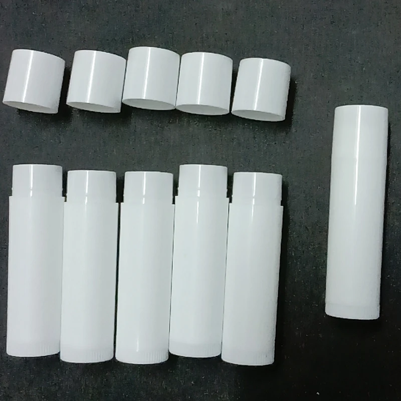 20 ADET / GRUP Plastik beyaz ruj tüpü 5ml dudak krem tüpü, boş beyaz ruj tüpü kozmetik ambalaj için RB50 Görüntü  1