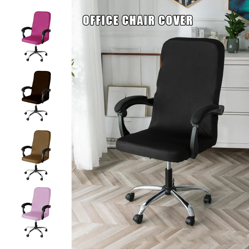 Elastik Ofis patron sandalyesi Kapak Moda Basit Tek Döner sandalye kılıfı Bilgisayar Oyunu Dışkı Entegre Koruyucu Kapak Görüntü  5