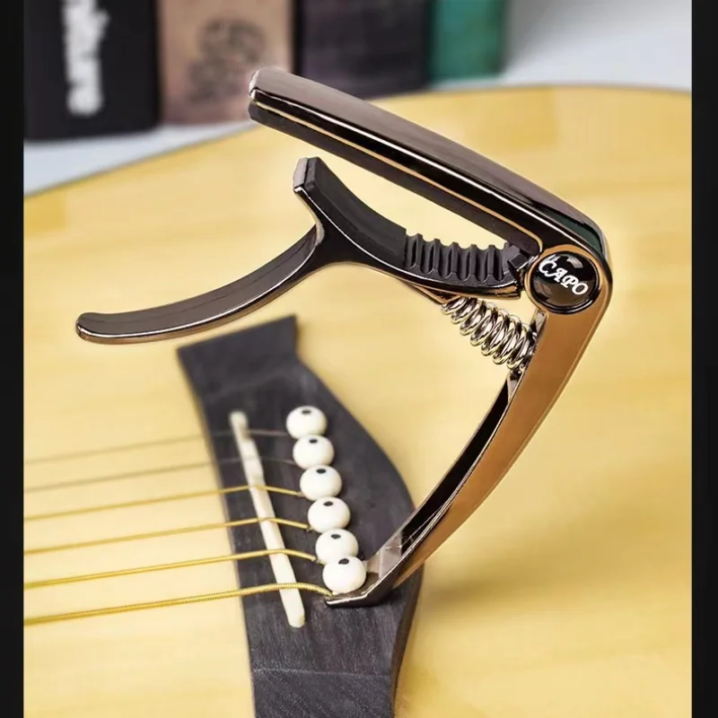 Metal Gitar Capo Alüminyum Alaşımlı Gitar Tuner Kelepçe Profesyonel Anahtar Tetik Capo Akustik Elektrikli Müzik Aletleri Görüntü  2