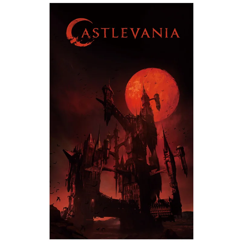 Anime Oyunu Castlevania Posteri 2022 Yeni Ev Dekor Leon Belmont Vampir Dracula Alucard Kağıt Duvar Posterleri Ev Odası Dekorasyon Görüntü  0