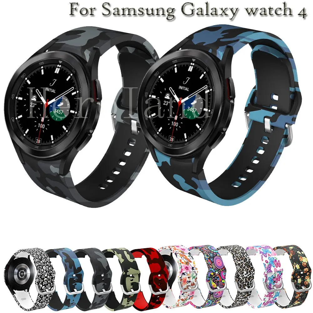 20mm WatchBand Silikon Kayış Samsung Galaxy İzle 4 Klasik 46mm 42mm Galaxy 4 44mm 40MM Orijinal Akıllı Bileklik Bilezik Görüntü  2