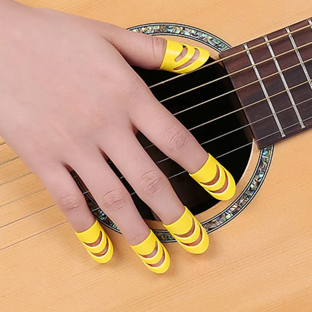 Gitar Parçası Parmak Başparmak Seçtikleri Gitar Seçtikleri Pickup Gitar Bas Fingerstyle Renkli İşaret Parmağı Gitar Parmak Karyolası Görüntü  2