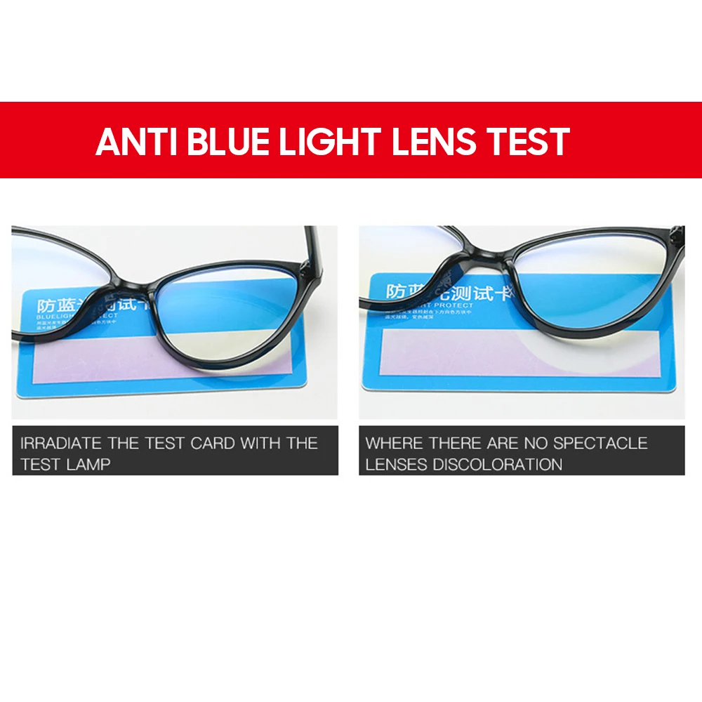 VIVIBEE Kadın Kedi Gözü mavi ışık engelleme Gözlük Ofis Bilgisayar Gözlük Çerçevesi Leopar Bayanlar 2022 Moda Gözlük Görüntü  2