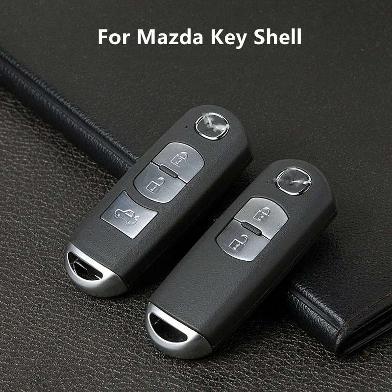 Akıllı Uzaktan Anahtar Kabuk İçin Mazda 2/3/4 Düğmeler X-5 Zirvesi M3 M6 Axela Atenza CX-3 CX-5 CX-9 Boş itmeli anahtar Araba Aksesuarları Görüntü  1