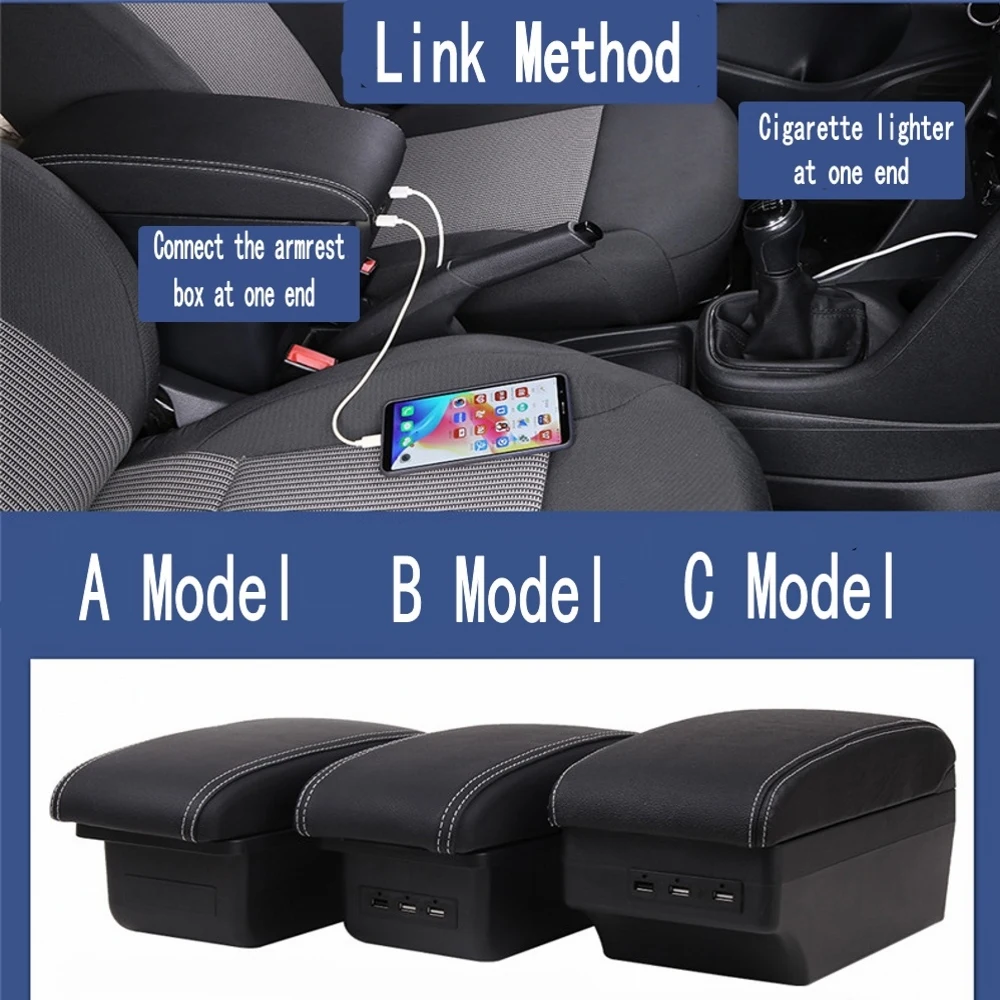 Hyundai Elantra Touring İ30 İ30cw Kol Dayama Kutusu Kol Dirsek Dinlenme Merkezi Konsol saklama kutusu Modifikasyon Aksesuarları ile USB Görüntü  0