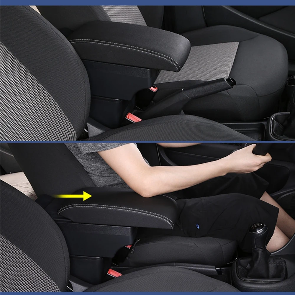 Hyundai Elantra Touring İ30 İ30cw Kol Dayama Kutusu Kol Dirsek Dinlenme Merkezi Konsol saklama kutusu Modifikasyon Aksesuarları ile USB Görüntü  3
