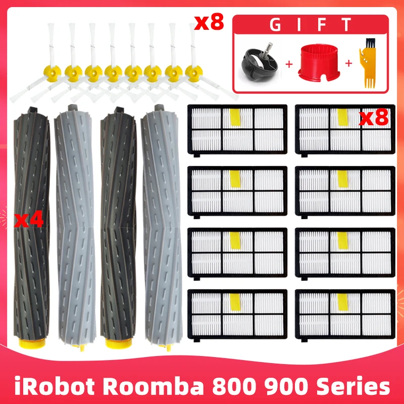 ıRobot Roomba 800 900 Serisi için 860 870 880 890 966 980 Ana Yan Fırçası Hepa Filtre robotlu süpürge Parçaları Aksesuarları Görüntü  2