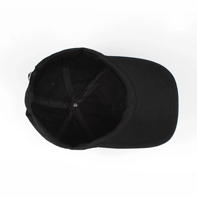100 % Pamuk Baba Şapka Siyah Nakış Beyzbol Şapkası Snapback Unisex Moda açık eğlence kapaklar Görüntü  2