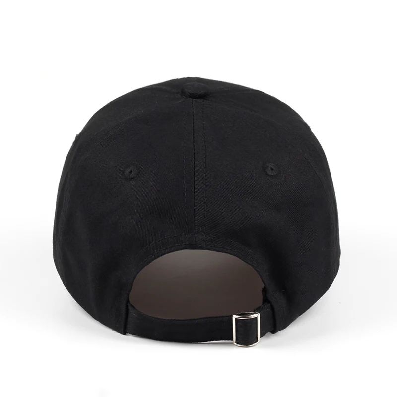 100 % Pamuk Baba Şapka Siyah Nakış Beyzbol Şapkası Snapback Unisex Moda açık eğlence kapaklar Görüntü  3