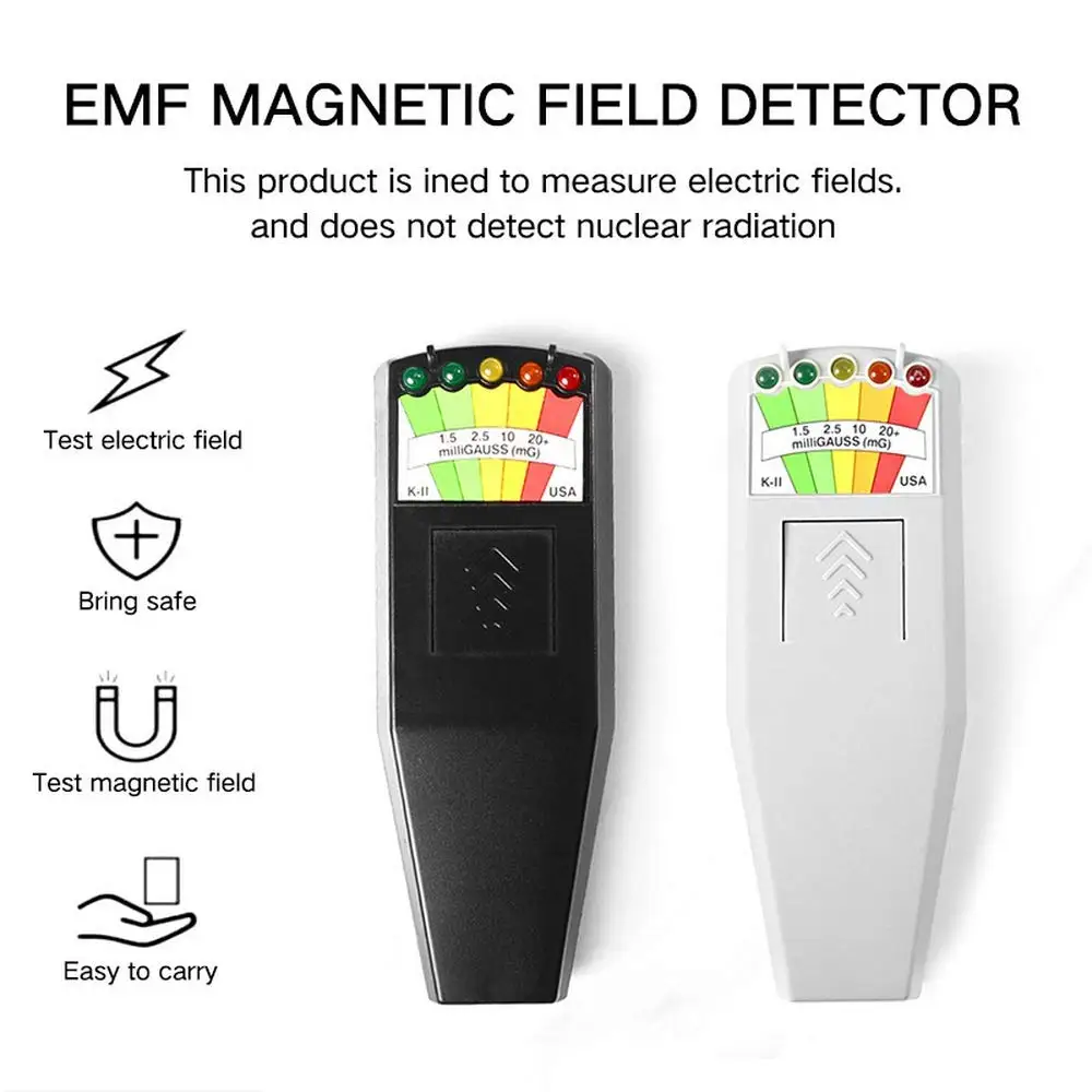 EMF Metre Elektromanyetik Radyasyon Dedektörleri El Dijital LCD Dozimetre Test Cihazı Elektrik Alan Radyasyon Manyetik Alan Görüntü  0