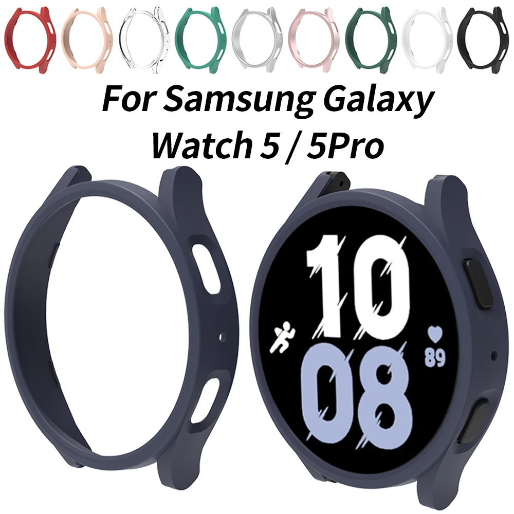 Izle samsung kılıfı Galaxy Watch5 / 4 40mm 44mm İzle 5Pro 45mm Hiçbir Ekran Koruyucu Kabuk PC Tampon Durumda Koruyucu çerçeve Görüntü  0