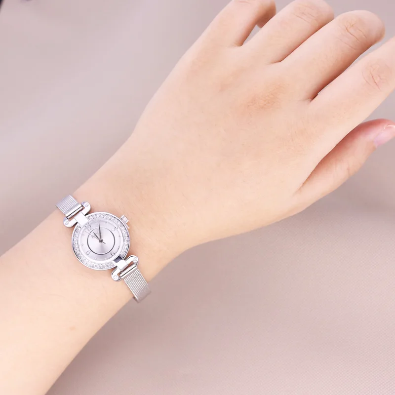 Julius Küçük bayan kadın İzle Japonya kuvars Saatler Güzel Moda Saat Bilezik Paslanmaz Çelik kızın doğum günü hediyesi Hiçbir Kutu Görüntü  0