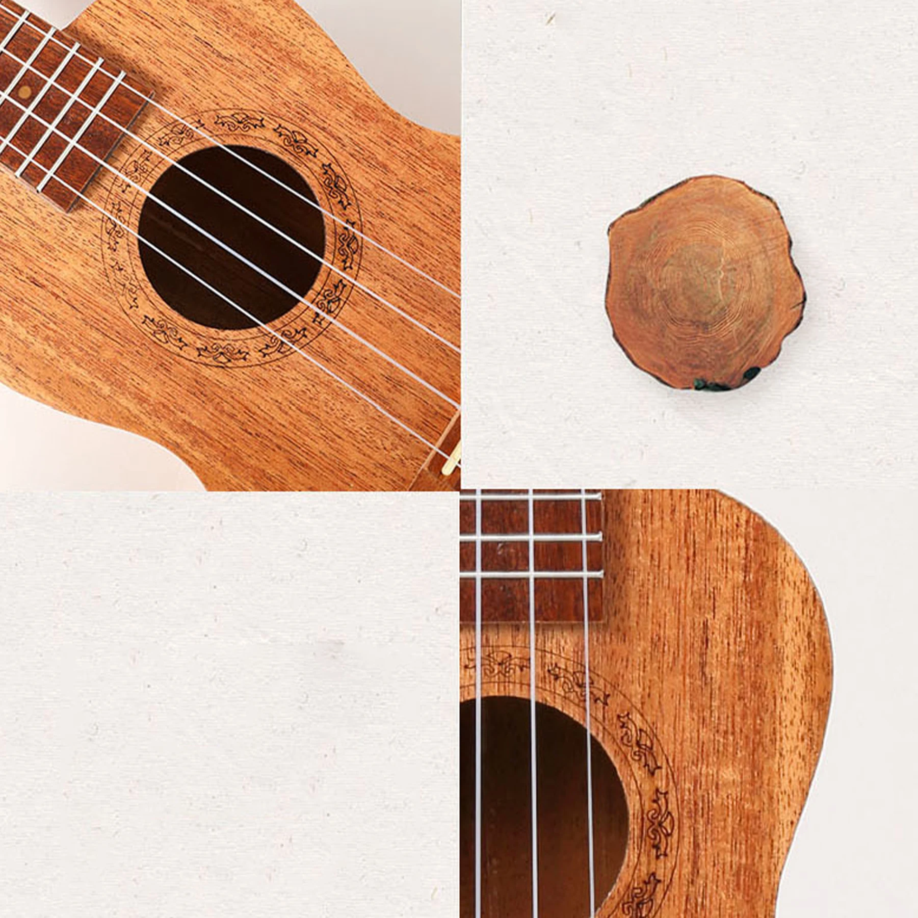 23 inç Konser Ukulele 4 Dize Naylon Dize Hawaii Gitar Maun Ücretsiz Çanta Capo Dize Askı Seçtikleri 21 inç Soprano Ukulele Görüntü  0