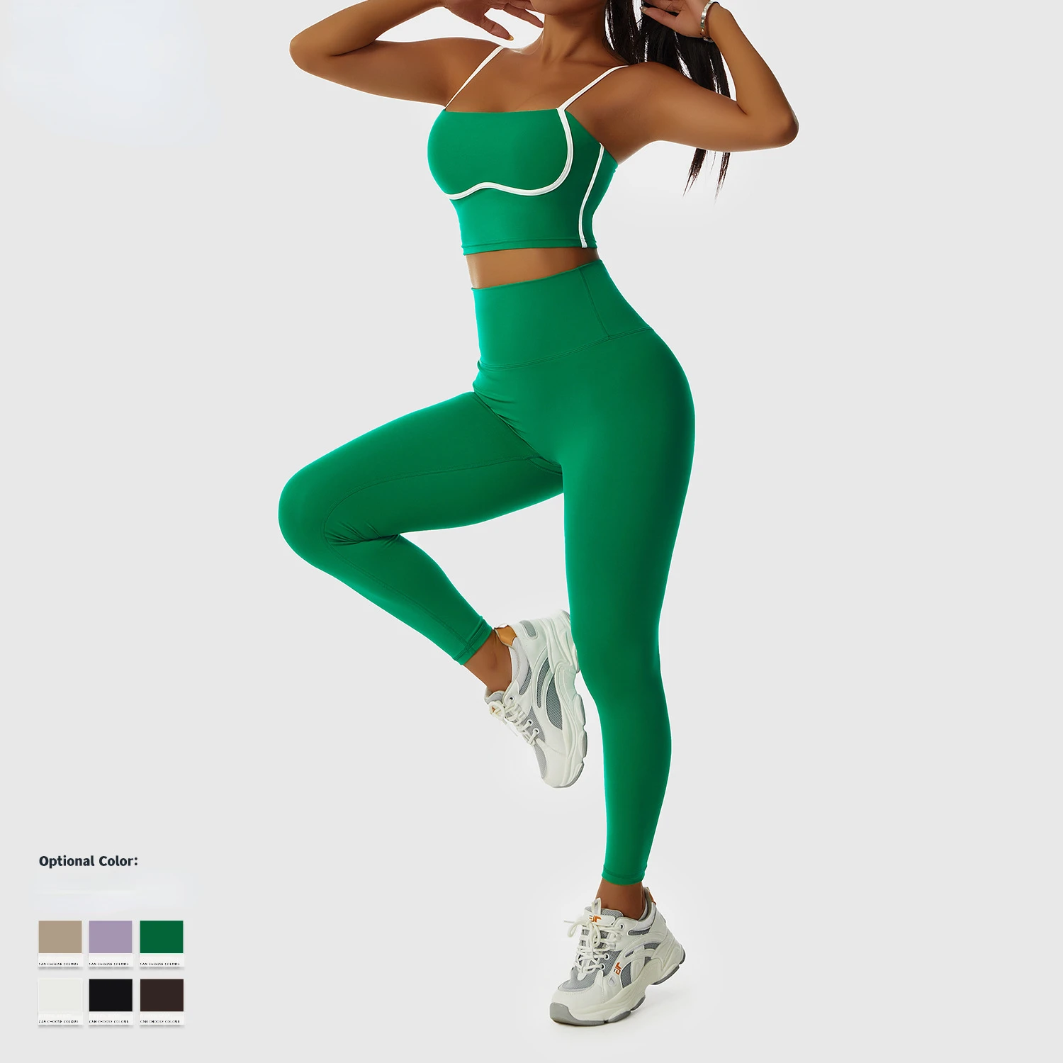 Kadınlar için spor Sutyen Seti Spor Dikişsiz bralette Yüksek Darbe Spor Sutyeni Yoga Spor Setleri Kadın İç Çamaşırı Push-up sütyen Spor Görüntü  5