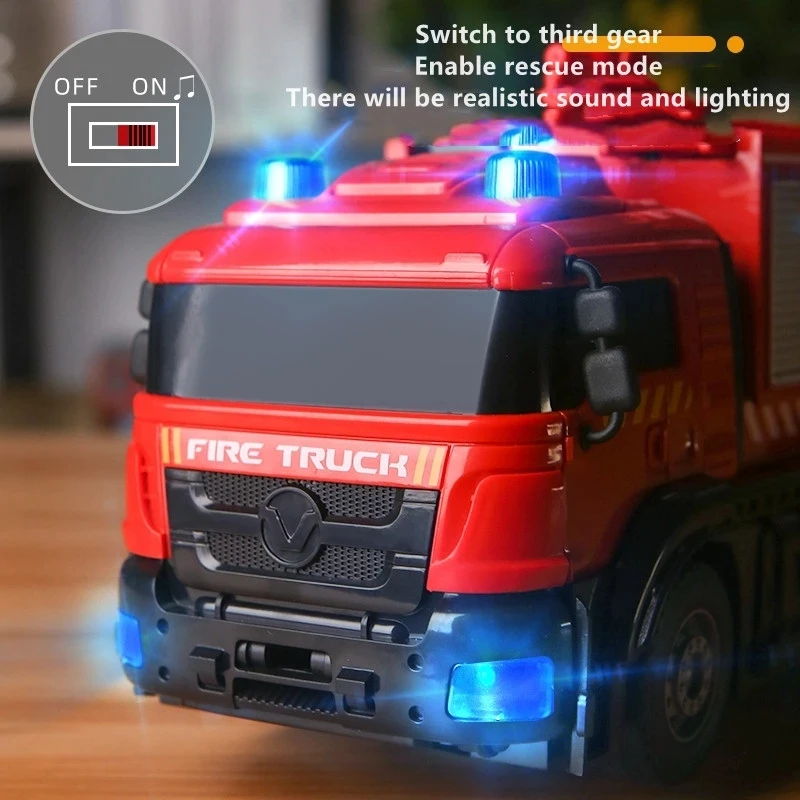 İtfaiye kamyonu Robot RC araba Dönüşüm Robot araç ışığı Eylem Oyuncaklar Motor Ekskavatör Araba Kamyon İnşaat Oyuncakları Çocuklar Hediye Görüntü  3