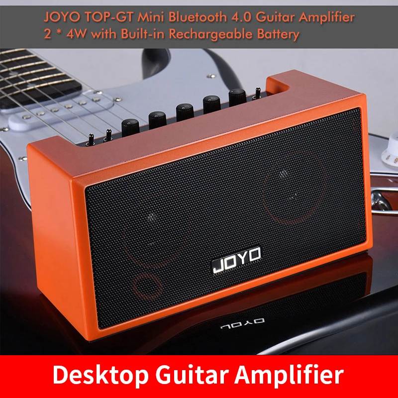 JOYO TOP-GT gitar amplifikatörü Amp Kulaklık Çıkışı Şarj Edilebilir Masaüstü BT Stereo Gitar Hoparlör Gitar Aksesuarları Görüntü  2