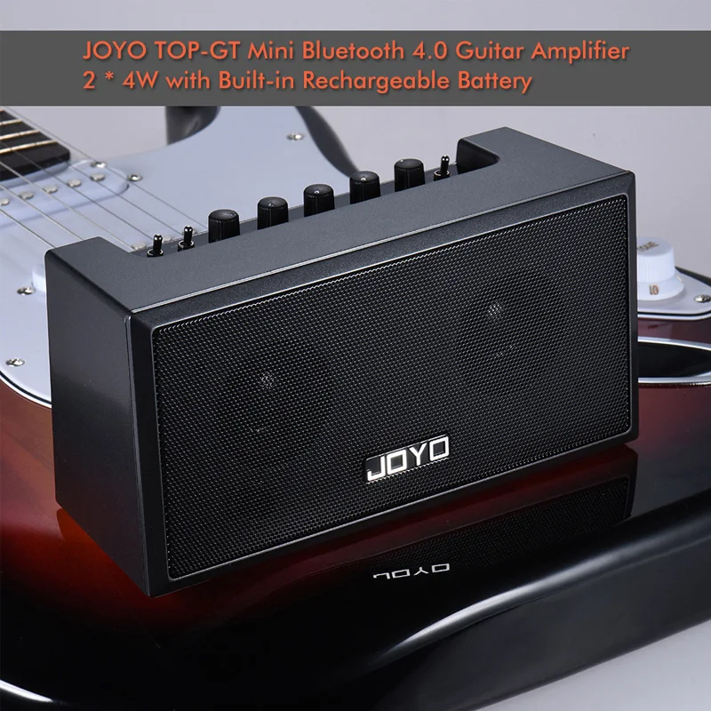 JOYO TOP-GT gitar amplifikatörü Amp Kulaklık Çıkışı Şarj Edilebilir Masaüstü BT Stereo Gitar Hoparlör Gitar Aksesuarları Görüntü  5
