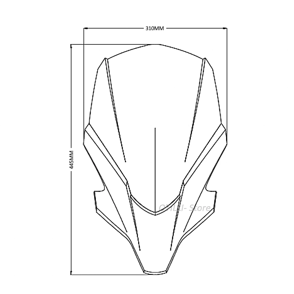 Yeni motosiklet Parçaları Cam Ön Cam Ön Ekran Deflectore Yamaha MT - 07 MT07 2021 Görüntü  2