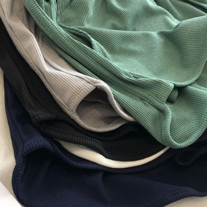 Kadın Yaz Şort Pamuk Gazlı Bez Uyku Dipleri İnce Gevşek Pijama Pantolon Ev Pantolon Düz Renk Uyku Şort Görüntü  4