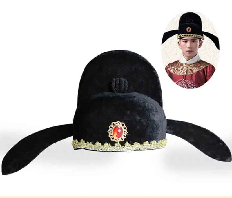 Çin Antik Kostüm Şapka Üç Krallık Headdress Hanfu Çünkü Prop Şapka Antik Resmi Şapka Çin Geleneksel Şapka Hediye Erkekler İçin Görüntü  0