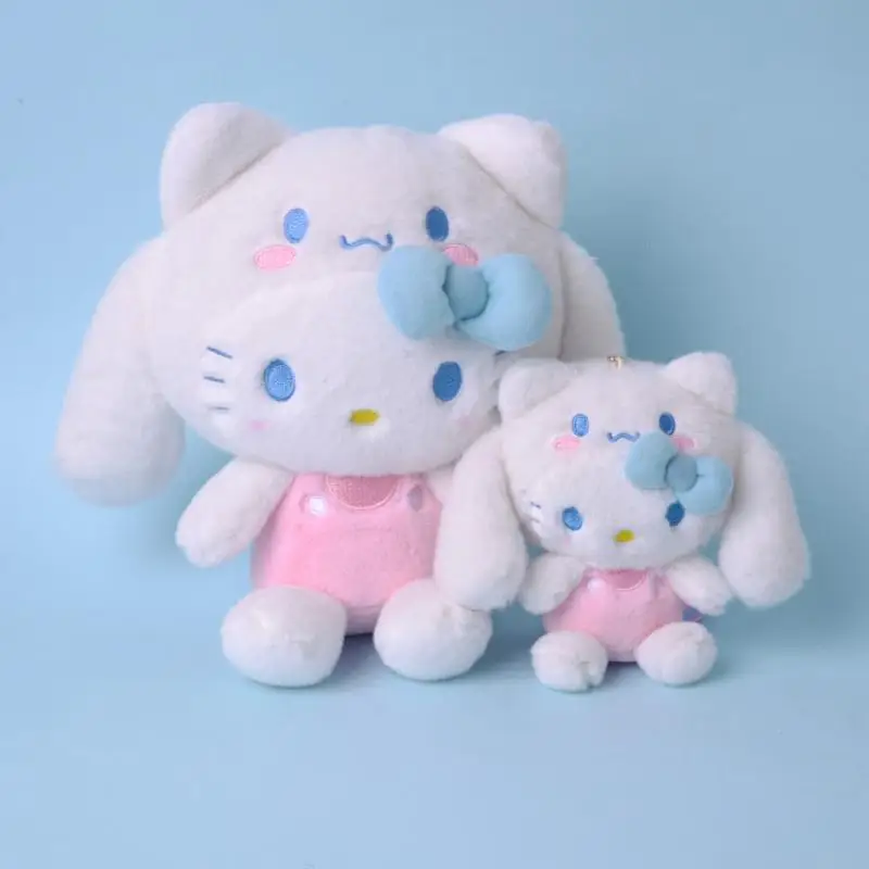 Kawaii Sanriod Anime Hobi Benim Melody Kuromi Kitty Cosplay Cinnamoroll Sevimli Peluş Bebek Bebek Çantası Asılı noel hediyesi Görüntü  1