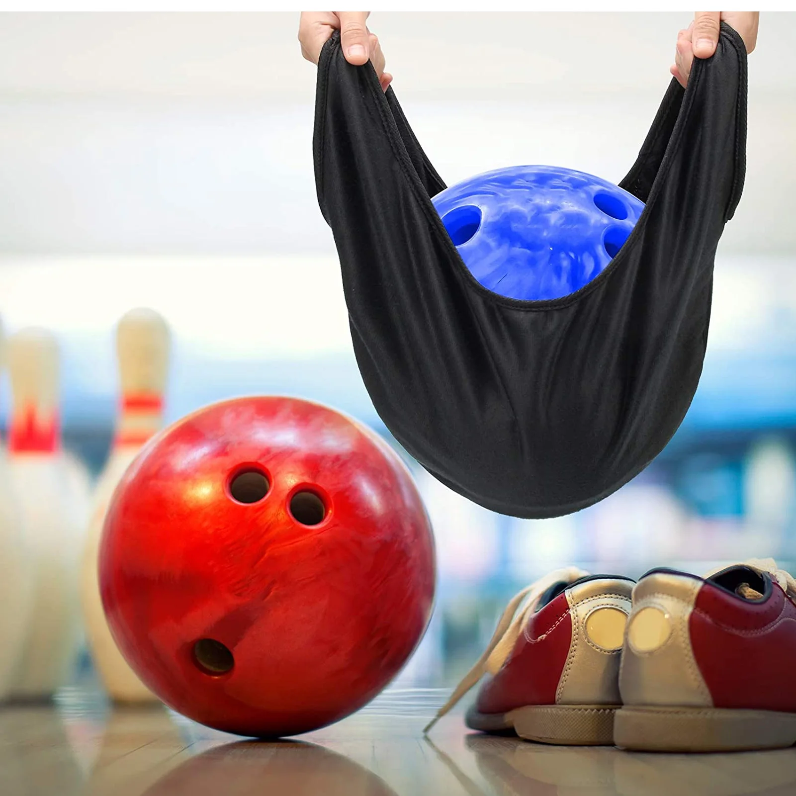 Dayanıklı bowling topu Çantası Depolama Ve Temizleyici Tutucu See-testere Temizleyici Mikrofiber Top Parlatıcı bowling topu Temizleme Çantası Görüntü  2