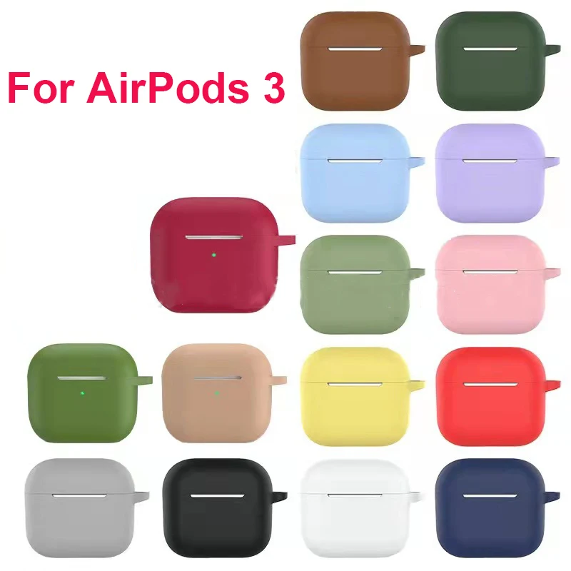 Kılıf Apple Airpods İçin 3 kulaklık aksesuarları kablosuz bluetooth kulaklık silikon Apple Hava Pod 3 kapak airpods3 kılıfı Görüntü  3