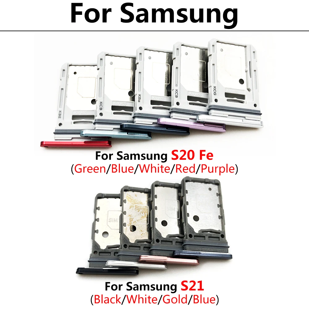Samsung Galaxy S20 Fe S21 Çift SIM Çift SIM Metal Plastik Nano Sım Kart Tepsi Mikro SD Yuvası Tutucu Görüntü  0