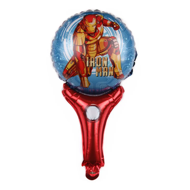 5/10 adet 50 * 28cm Süper Kahraman El Sopa Folyo Balonlar Avenger Hulk Örümcek Demir Adam Globos Doğum Günü Partisi Dekorasyon Çocuk Oyuncakları Hediye Görüntü  3