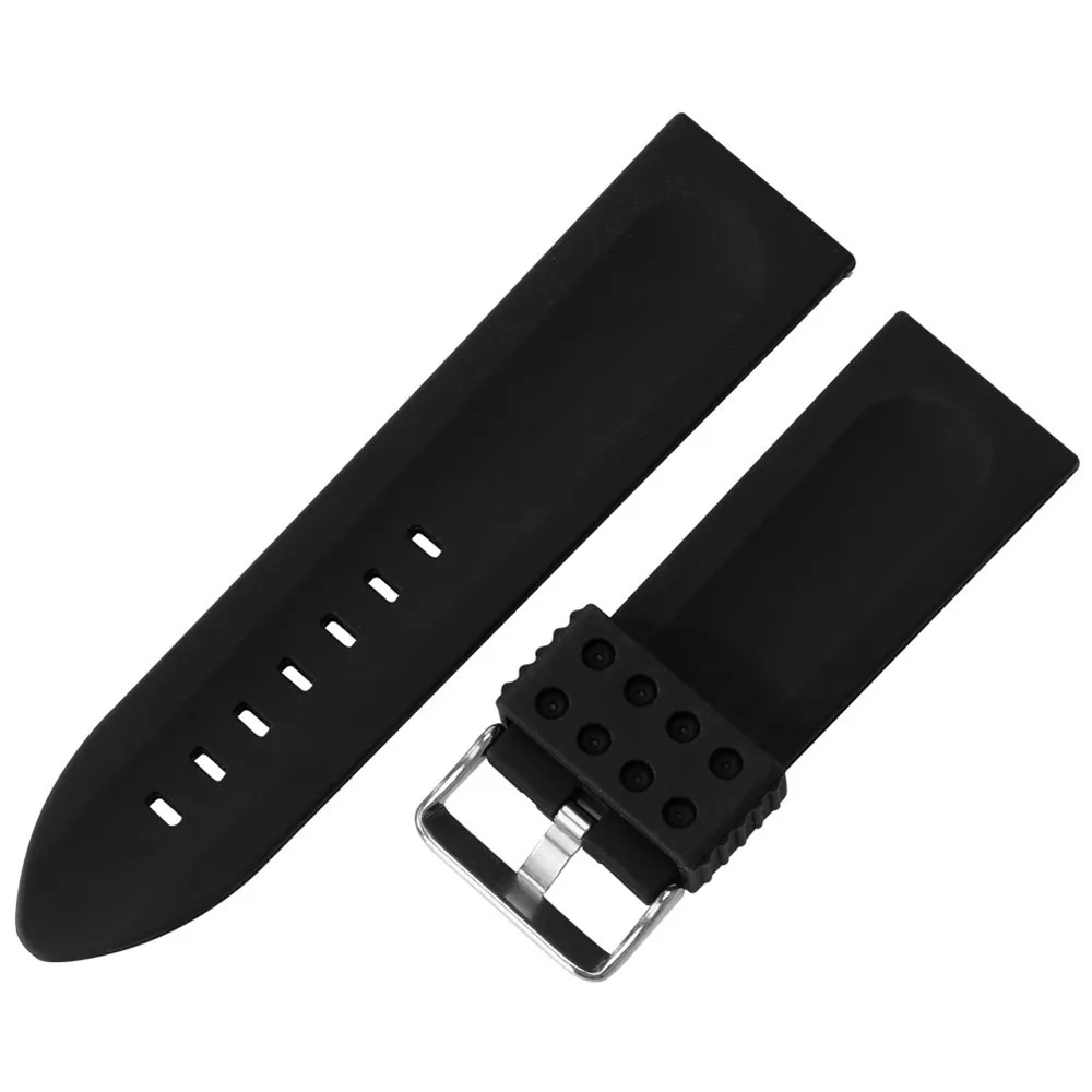 28 / 30mm Lug Genişliği Silikon saat kordonları Pin Toka Yüksek Kaliteli Bileklik Değiştirmeleri Bant Kol Saati Görüntü  0