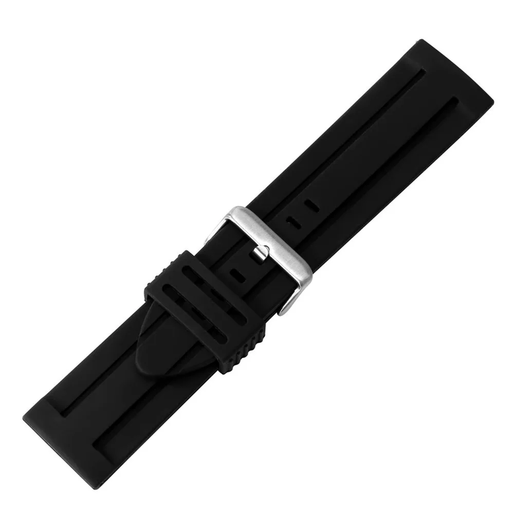 28 / 30mm Lug Genişliği Silikon saat kordonları Pin Toka Yüksek Kaliteli Bileklik Değiştirmeleri Bant Kol Saati Görüntü  4