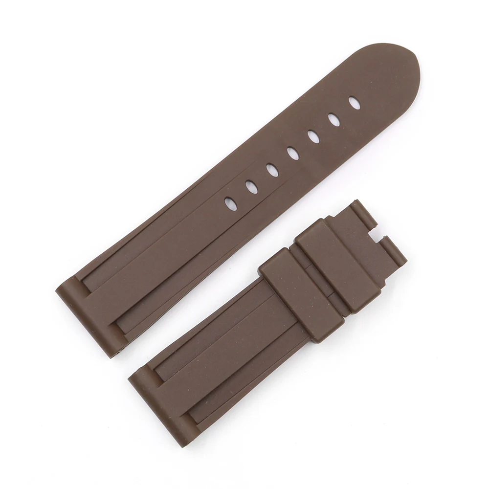 Rolamy Moda 38 40 42 44mm Siyah Turuncu Silikon Kauçuk Yedek Bilek Watchband Kayışı Döngüler İwatch Serisi 4/3/2/1 Görüntü  4