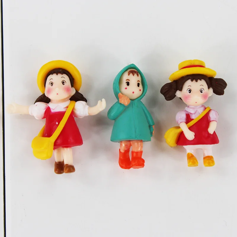 2-3 cm 6 adet/grup japon animesi Komşum Totoro Hayao Miyazaki Film Mini Mei Olabilir PVC Eylem Model Oyuncaklar Bebek Görüntü  2
