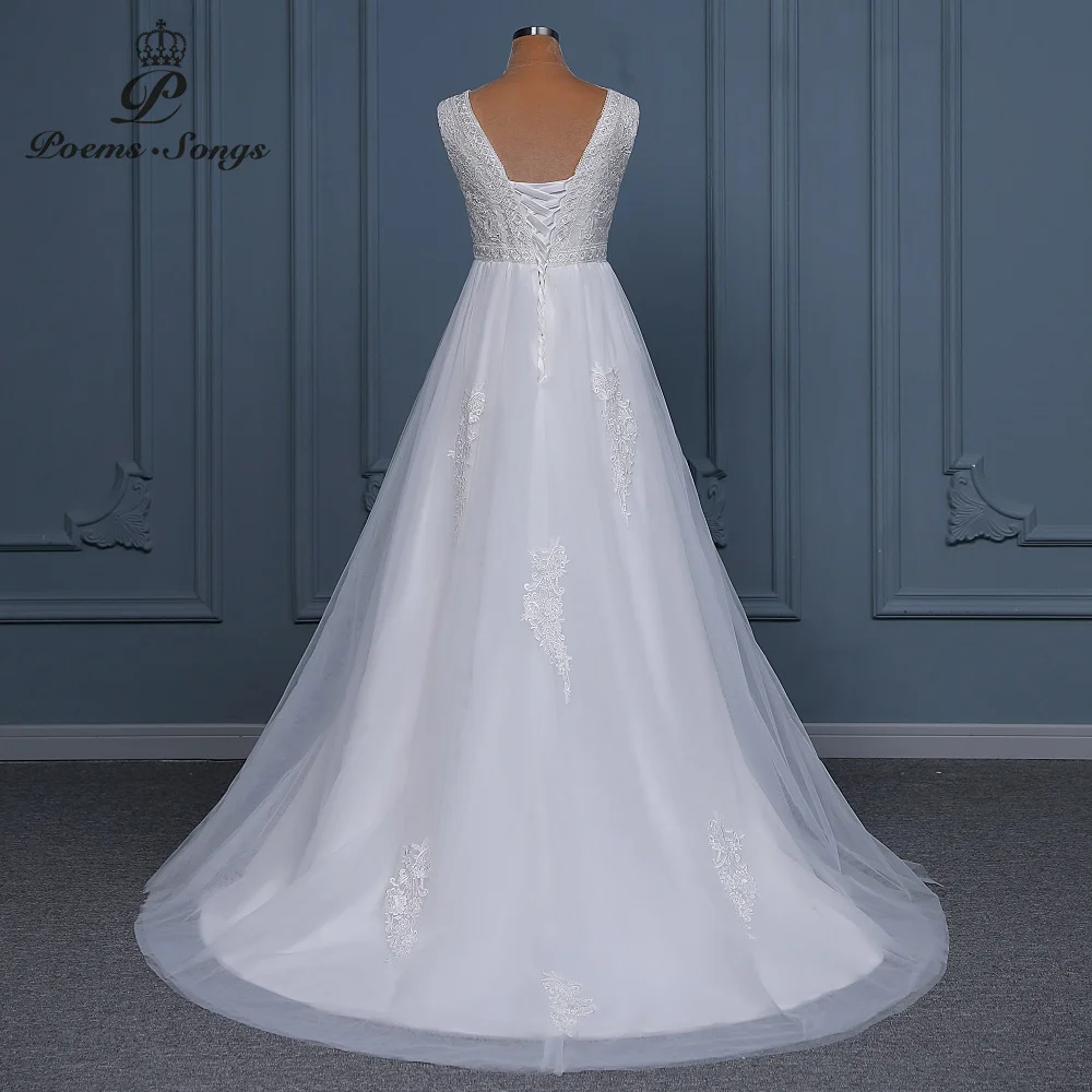 Zarif elbise düğün kadınlar için artı boyutu düğün elbisesi evlilik gelinlik vestido de noiva robe de mariee plaj elbise Görüntü  1