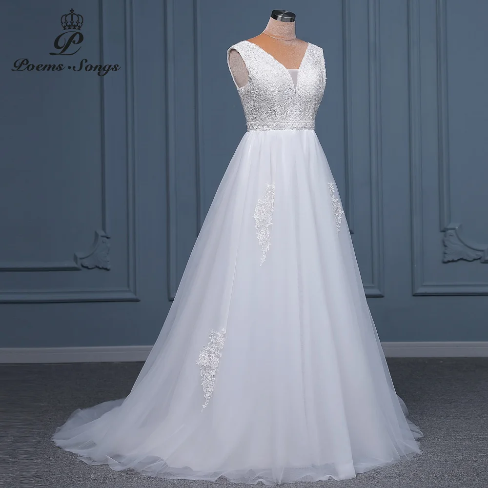Zarif elbise düğün kadınlar için artı boyutu düğün elbisesi evlilik gelinlik vestido de noiva robe de mariee plaj elbise Görüntü  2