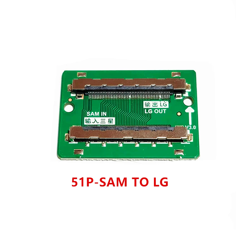 15 ADET / FHD LVDS 2K 51pin / 30pin SAM Dönüş LG Kablo Bağlantı Kablosu adaptör panosu Sol ve Sağ Değiştirme Görüntü  0
