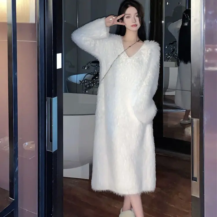 Tatlı Prenses Nightgowns Kadınlar Gevşek Pazen Yumuşak Kış Sıcak Ev Salonu Giyim Kız Gecelik Yeni Güzel Kore Dantel Gecelik Görüntü  5