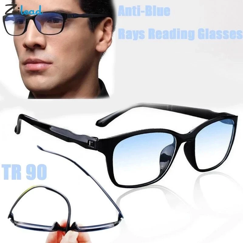 Zilead okuma gözlüğü erkekler mavi ışık presbiyopi gözlük Anti Yorgunluk Bilgisayar kadın gözlük Unisex +1 +1.5 +2.0 ~ + 4.0 Görüntü  1